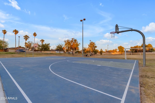 view of sport court