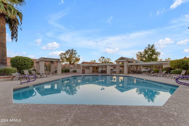 view of pool with a patio area