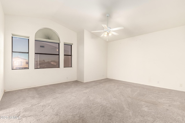 20435 N 39th Dr, Glendale, AZ 85308 - carpeted empty room featuring lofted ceiling and ceiling fan