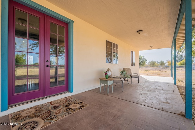 view of patio / terrace with french doors