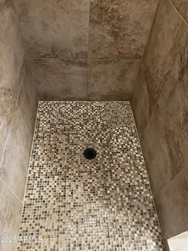 details with tiled shower