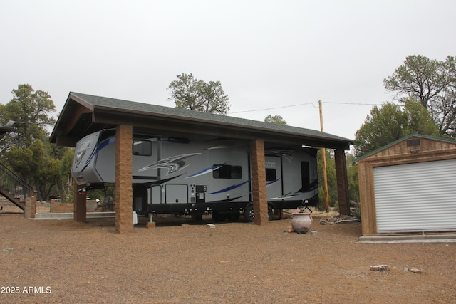 view of car parking