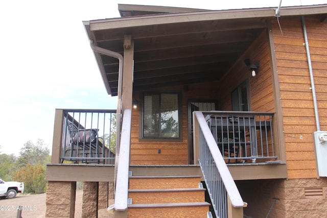 view of exterior entry