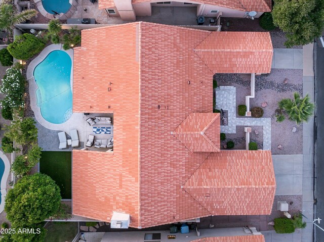 16238 N 58th St, Scottsdale, AZ 85254 - view from above of property featuring a pool