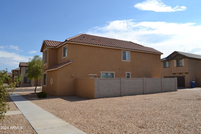 view of side of home