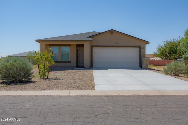 view of front of house featuring a garage