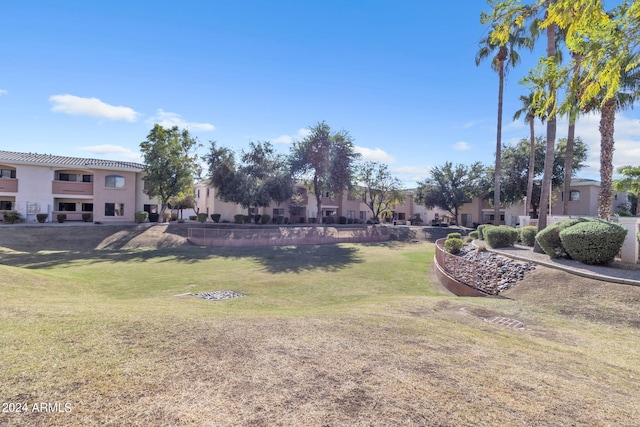 view of yard with a residential view