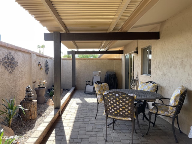 view of patio / terrace with outdoor dining space