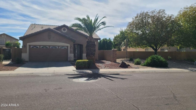 ranch-style house with a garage