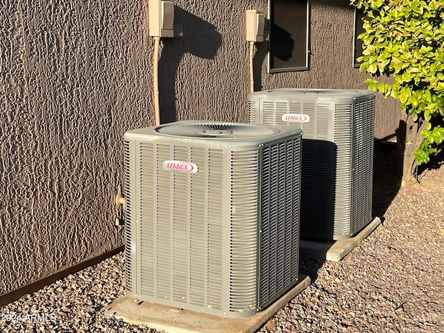 exterior details with central AC unit