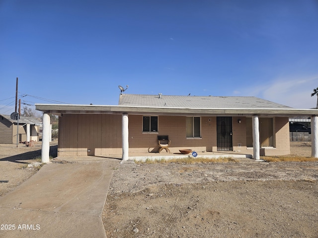 view of front of home with a porch