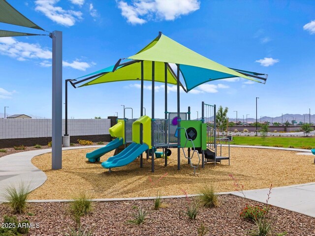5537 S 246th Ave, Buckeye, AZ 85326 - community jungle gym featuring a mountain view