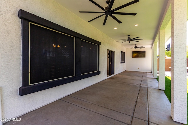 3444 E Flamingo Ct, Gilbert, AZ 85297 - view of patio / terrace with a ceiling fan