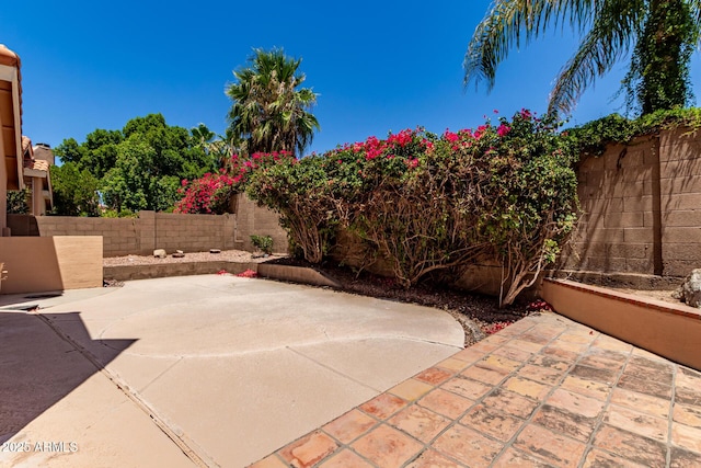 6439 E Redmont Dr, Mesa, AZ 85215 - fenced backyard featuring a patio area