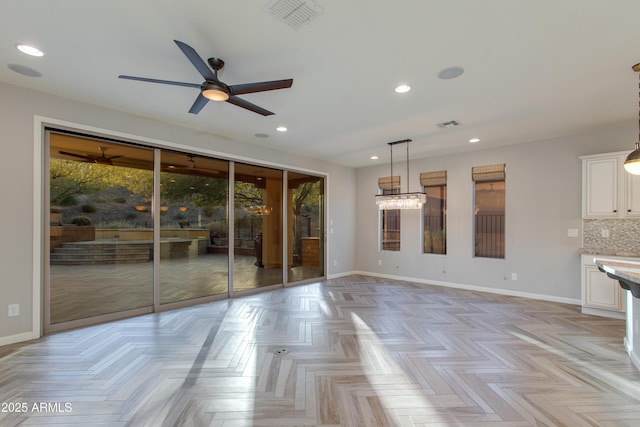 3285 Maverick Dr, Wickenburg, AZ 85390 - unfurnished room featuring ceiling fan, baseboards, and recessed lighting