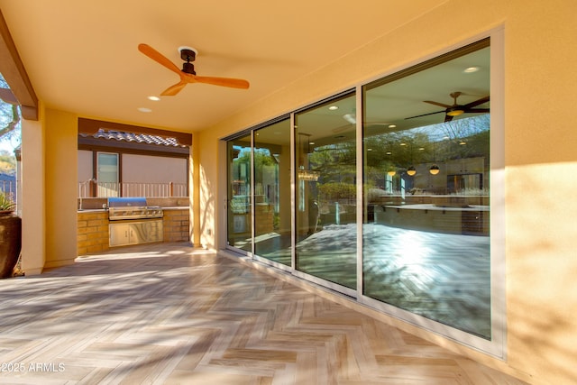 3285 Maverick Dr, Wickenburg, AZ 85390 - view of patio / terrace with ceiling fan