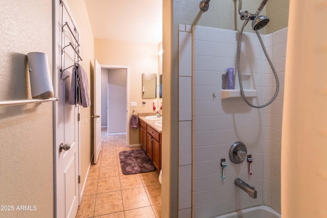 bathroom featuring vanity and tile patterned floors