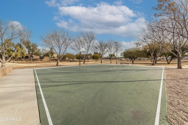 view of sport court