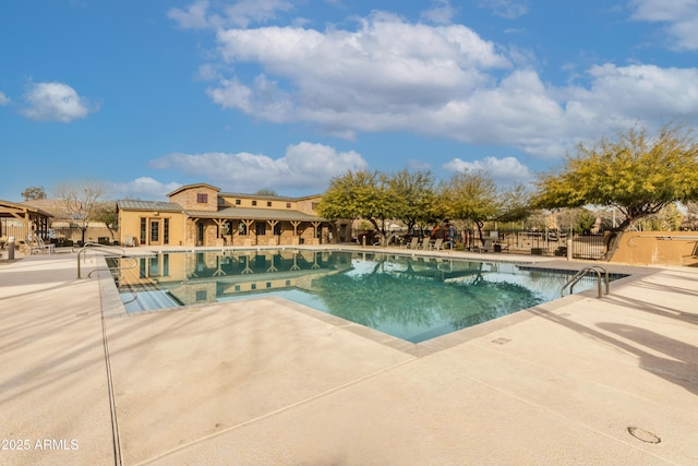 view of pool with a patio