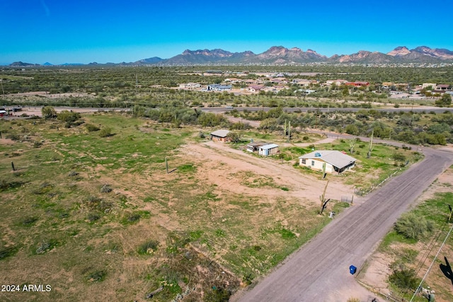 aerial view featuring a mountain view