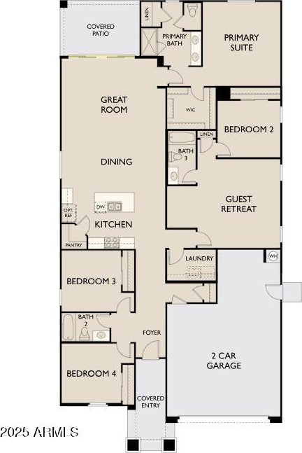22816 E Roundup Way, Queen Creek, AZ 85142 - property floor plan