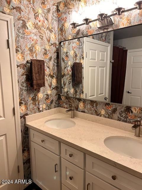 bathroom featuring vanity