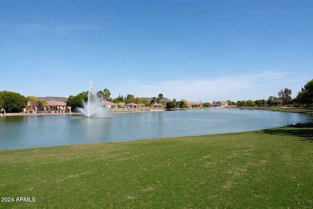 view of water feature