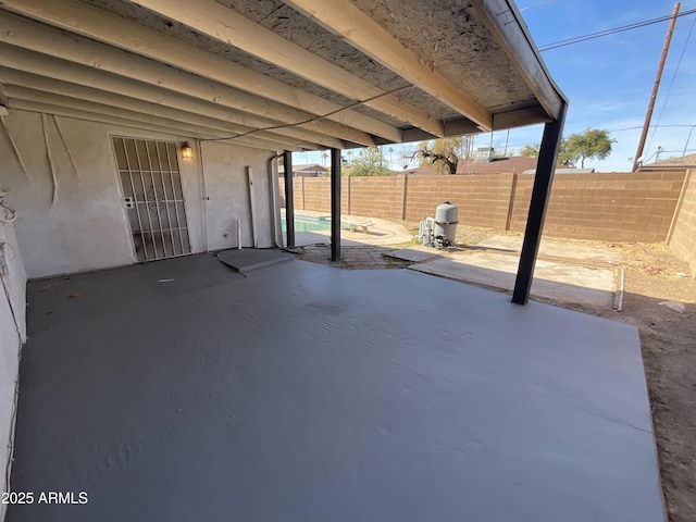 view of patio / terrace with a fenced backyard