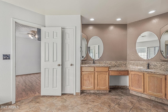4207 W Soft Wind Dr, Glendale, AZ 85310 - bathroom with double vanity