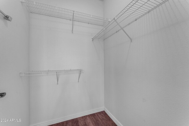 walk in closet featuring hardwood / wood-style floors