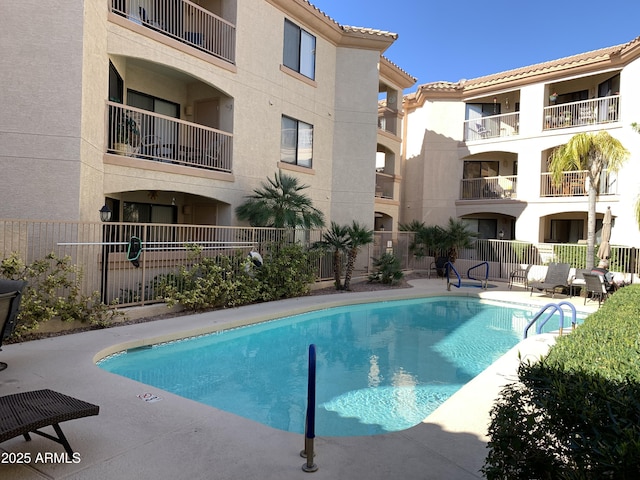 view of pool