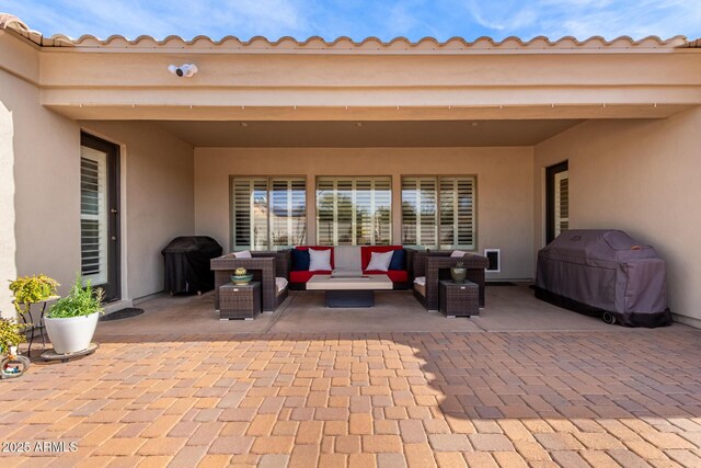 30488 N 126th Dr, Peoria, AZ 85383 - view of patio featuring grilling area and outdoor lounge area