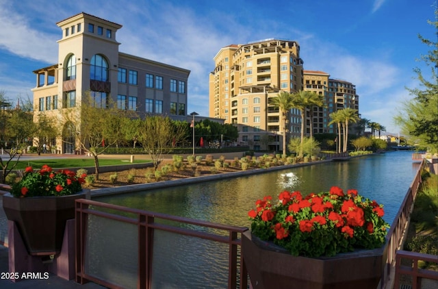 view of water feature