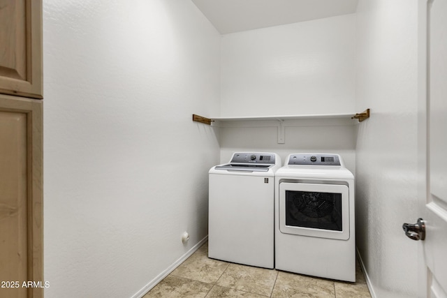 42335 W Waterfall Way, Maricopa, AZ 85138 - laundry area featuring laundry area, washing machine and clothes dryer, and baseboards