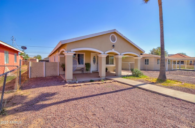 505 W 13th St, Casa Grande, AZ 85122 - mediterranean / spanish-style home with stucco siding and covered porch