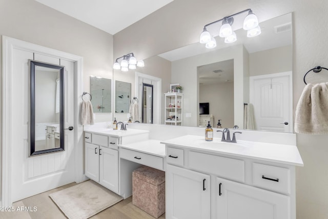 bathroom with vanity