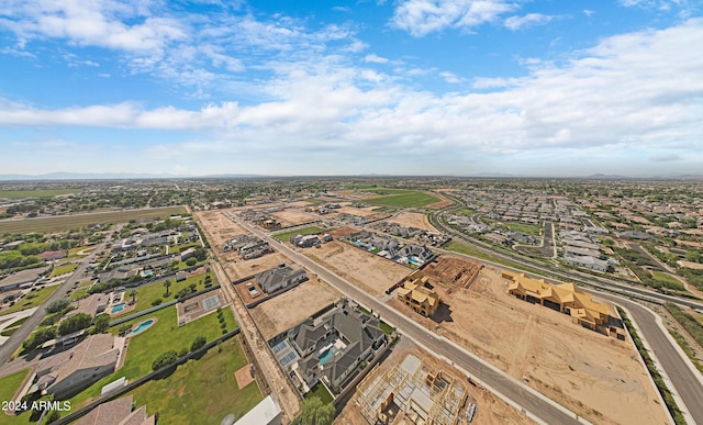 aerial view featuring a residential view