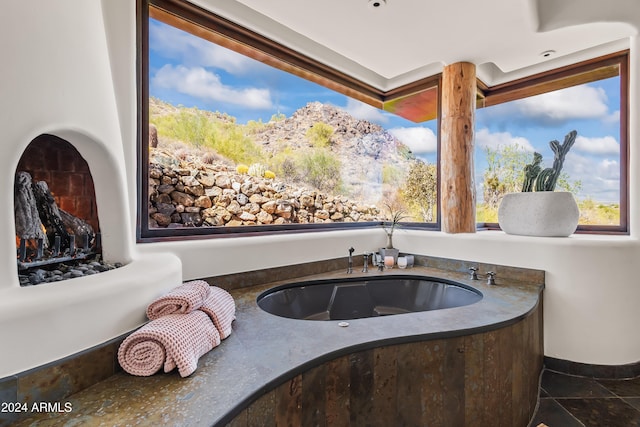 bathroom featuring tile patterned floors