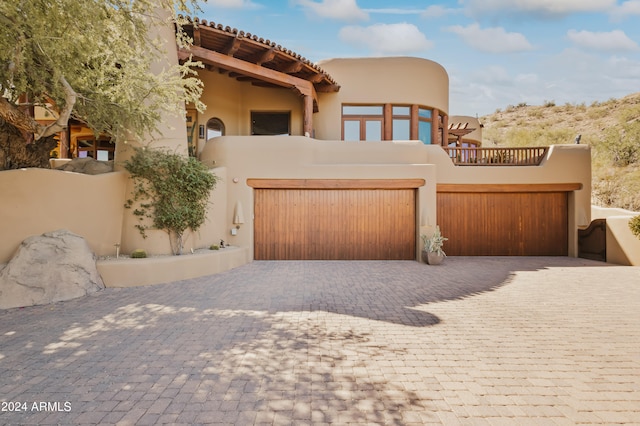 view of adobe home