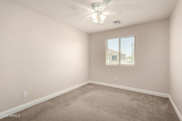 3449 E Sheffield Rd, Gilbert, AZ 85296 - carpeted spare room featuring baseboards and ceiling fan