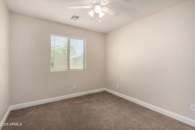 3449 E Sheffield Rd, Gilbert, AZ 85296 - spare room with carpet flooring, ceiling fan, and baseboards