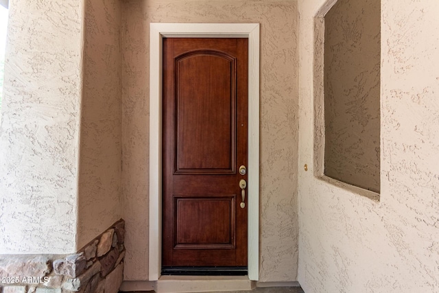 3449 E Sheffield Rd, Gilbert, AZ 85296 - view of exterior entry featuring stucco siding