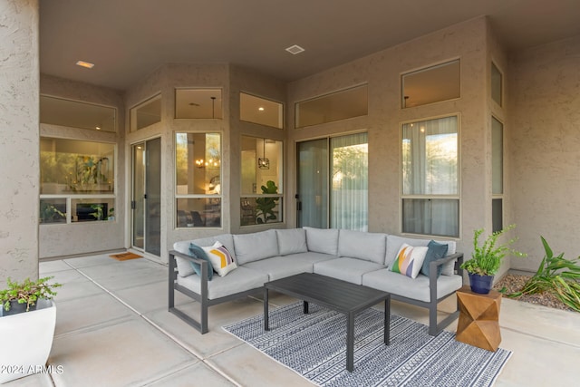 view of patio / terrace with outdoor lounge area