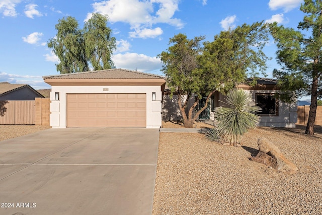 view of front of house featuring a garage