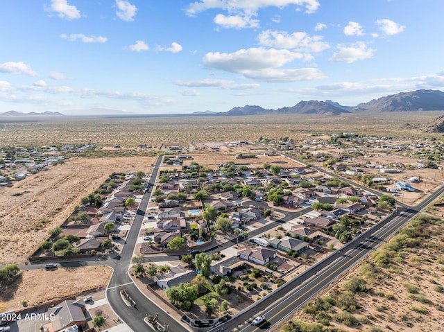 bird's eye view featuring a mountain view