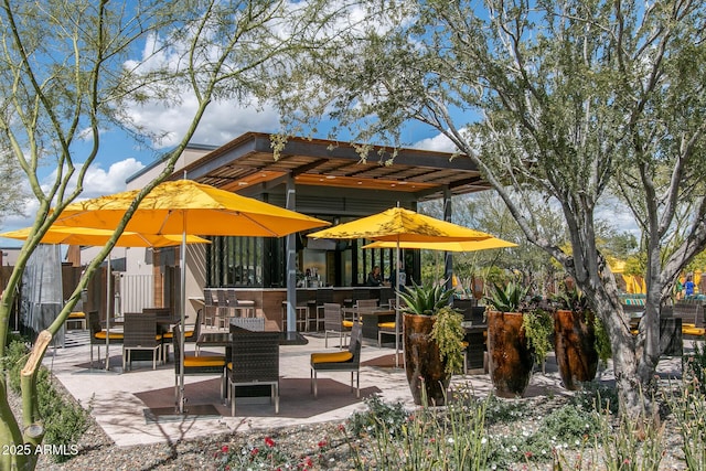 view of patio / terrace with fence