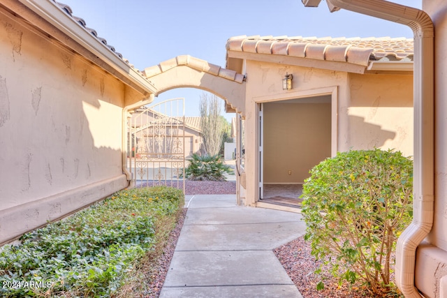 view of entrance to property