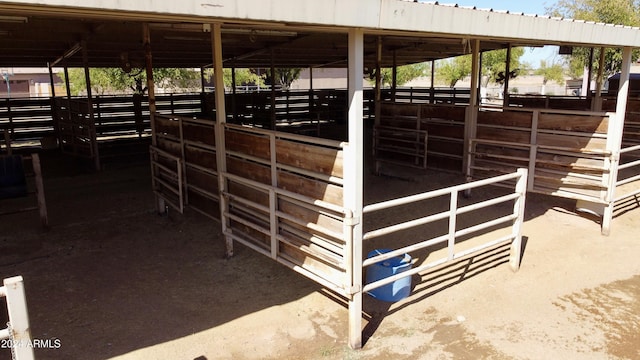 view of horse barn