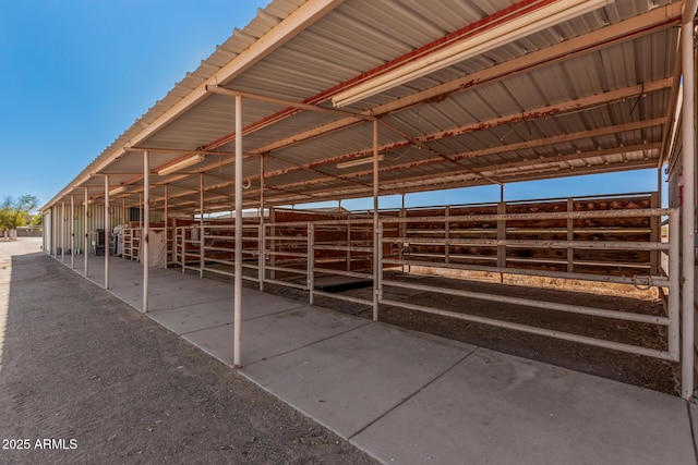 view of horse barn