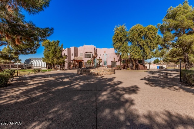 view of adobe home